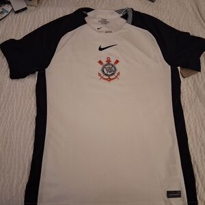 Nike White and Black Sports Jersey